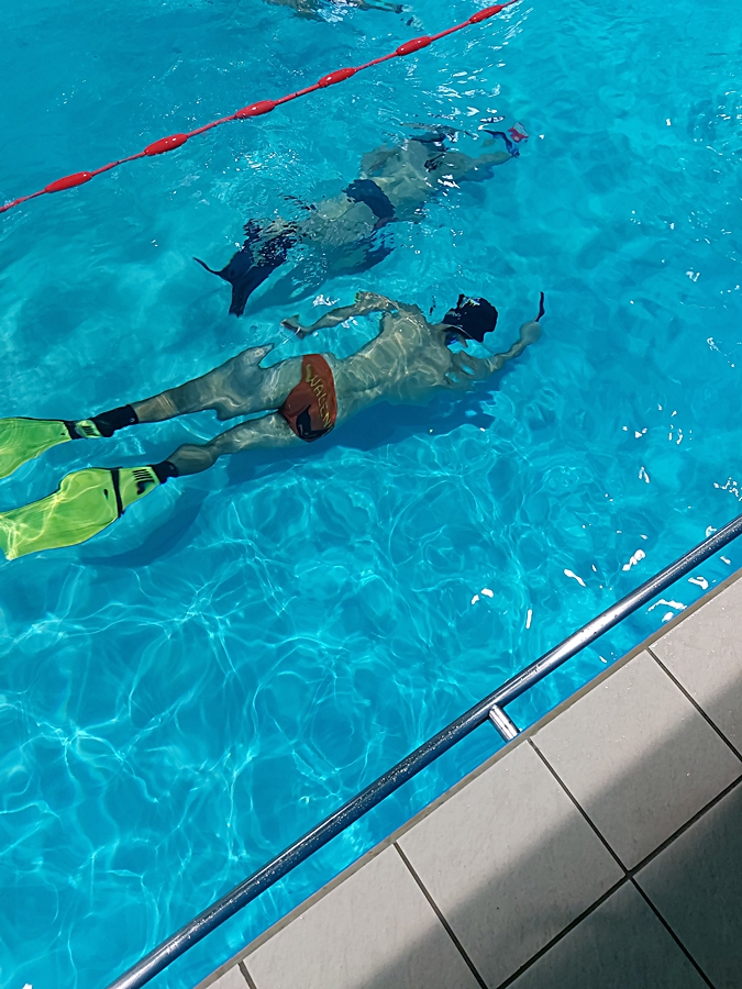 Hokej pod wodą Walenie Siemianowice Śląskie Trening 16 XII 2023